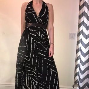 Express full length halter dress